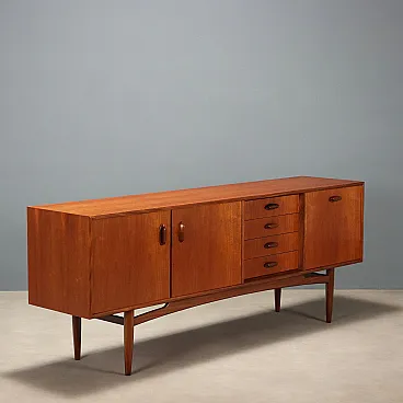 Teak veneered sideboard, 20th century