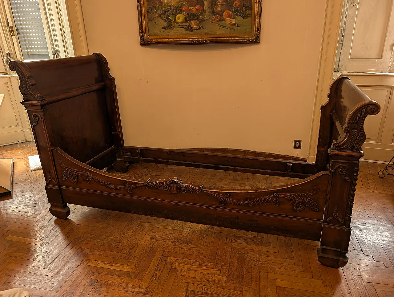 Empire single bed, 19th century 1