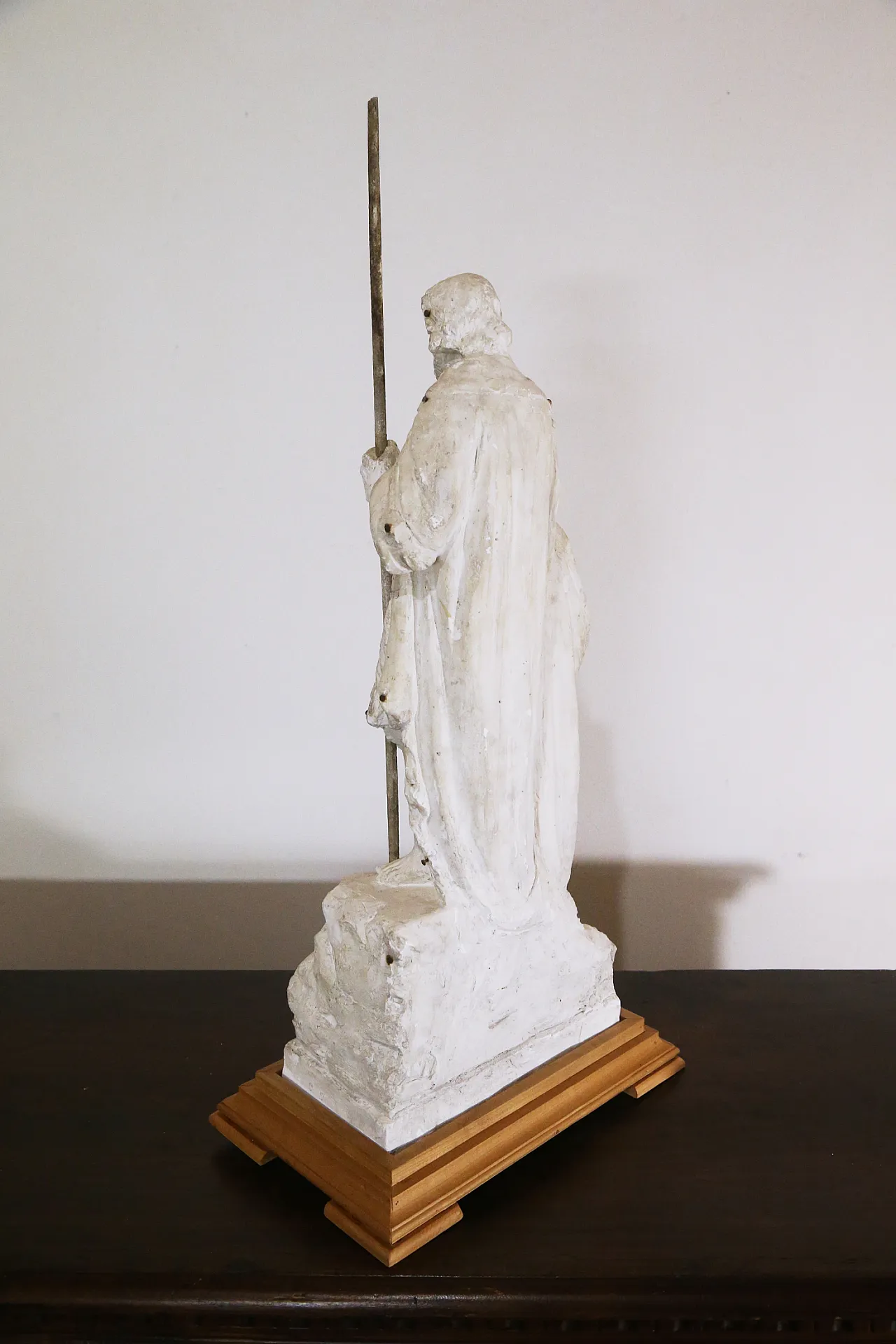 Preparatory plaster sculpture baptism Jesus John the Baptist, 20s 11