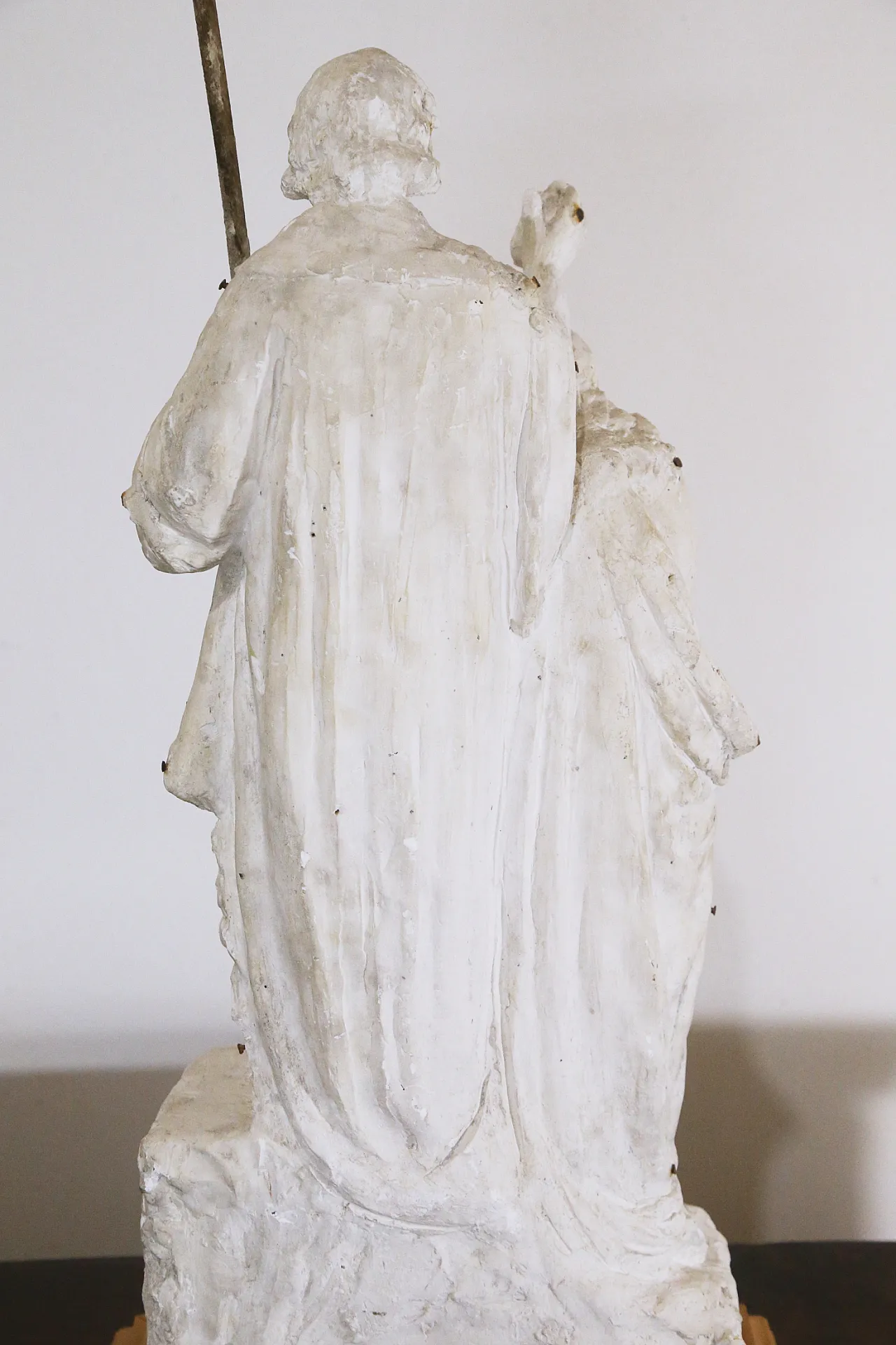 Preparatory plaster sculpture baptism Jesus John the Baptist, 20s 14