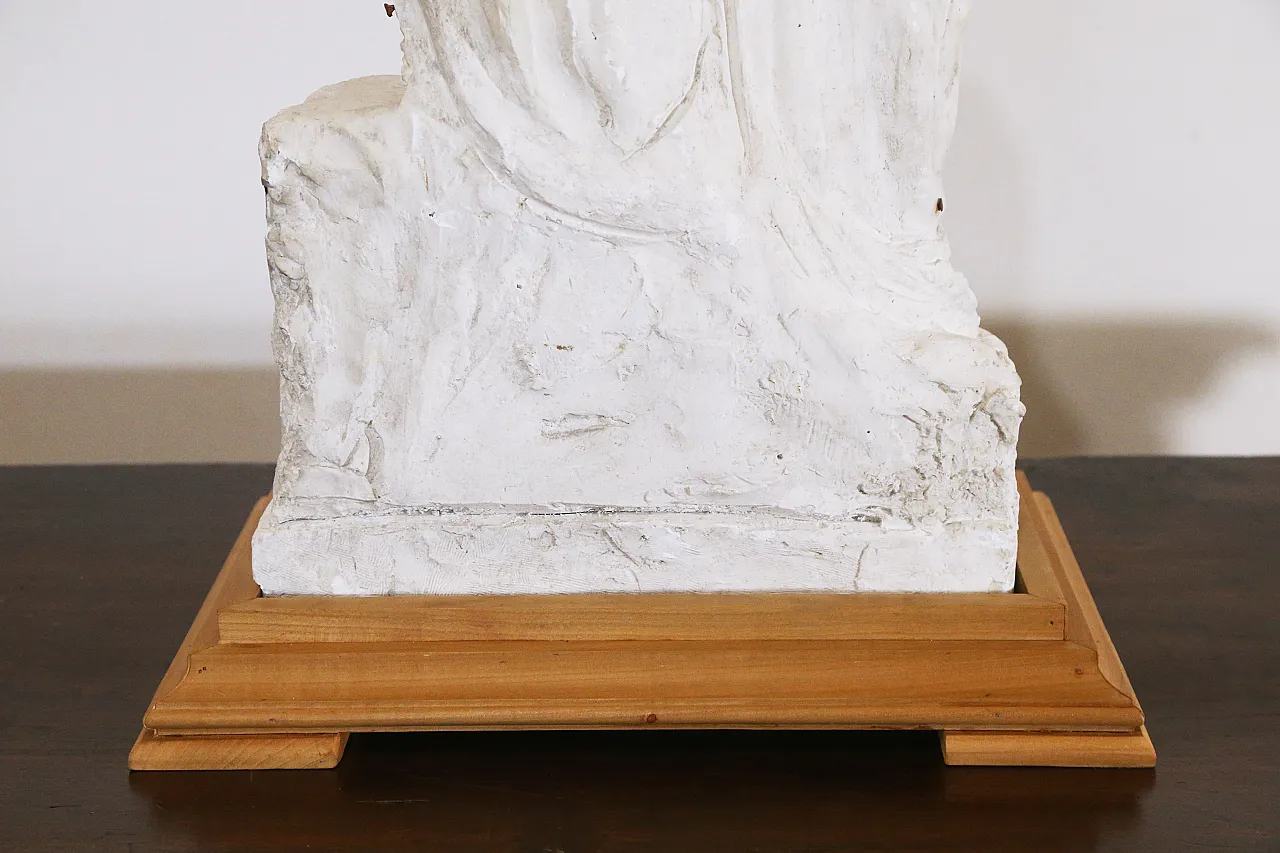 Preparatory plaster sculpture baptism Jesus John the Baptist, 20s 24