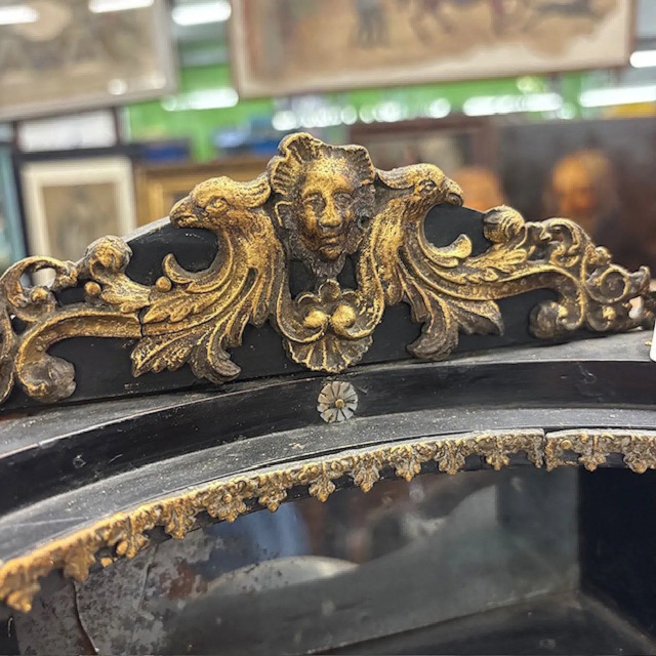 Empire clock in lacquered wood marble columns, early 19th century 17