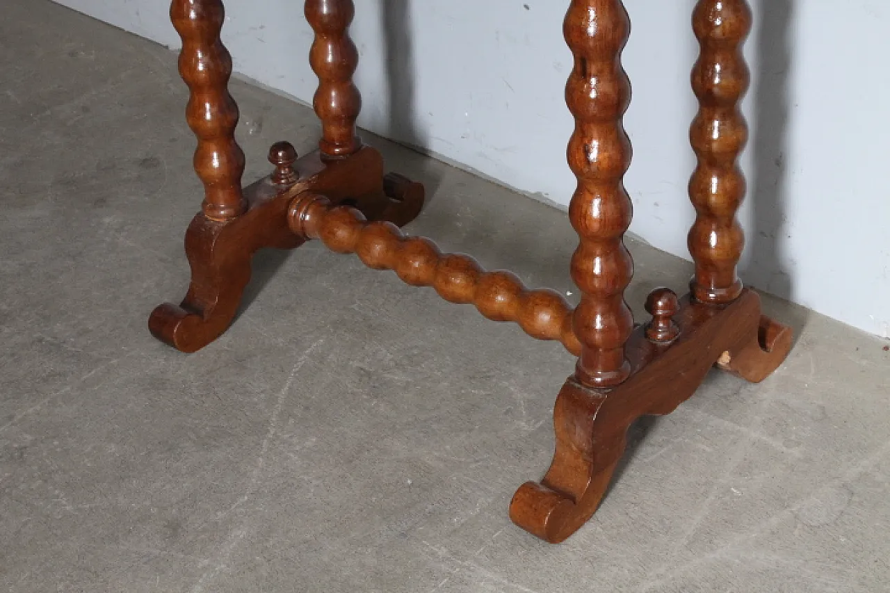 Tavolino da lavoro noce, metà '800 4