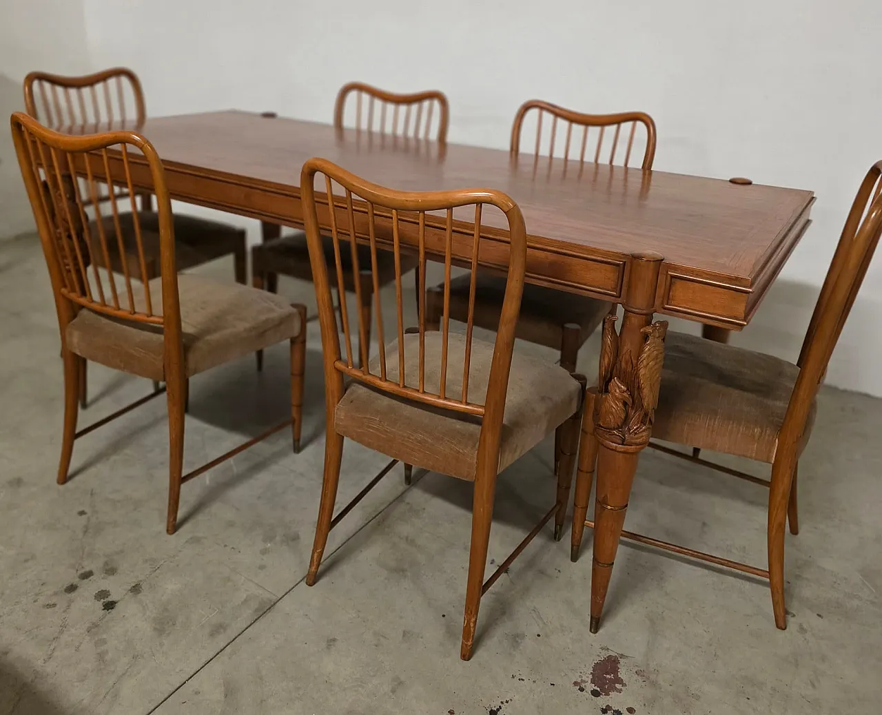 Table and chairs by Pierluigi Colli for Framar, 1950s 9