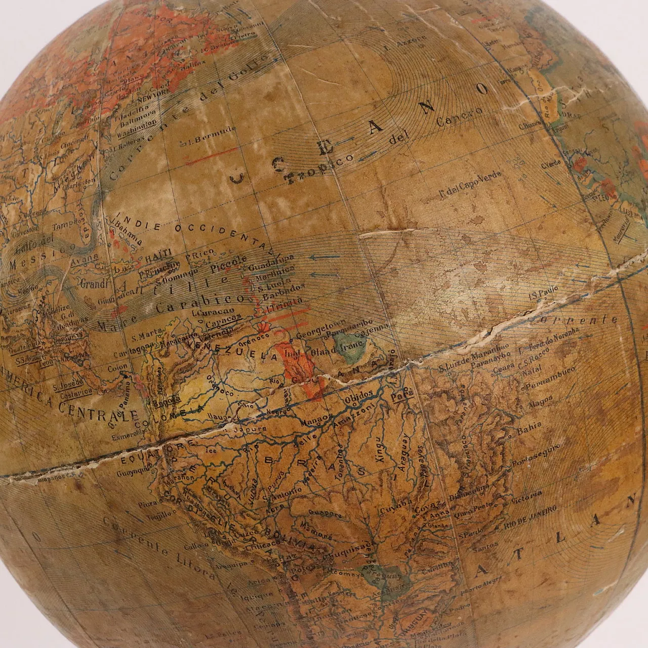 Globo Terracqueo G. Gussoni E. Pini Milano, primo '900 4