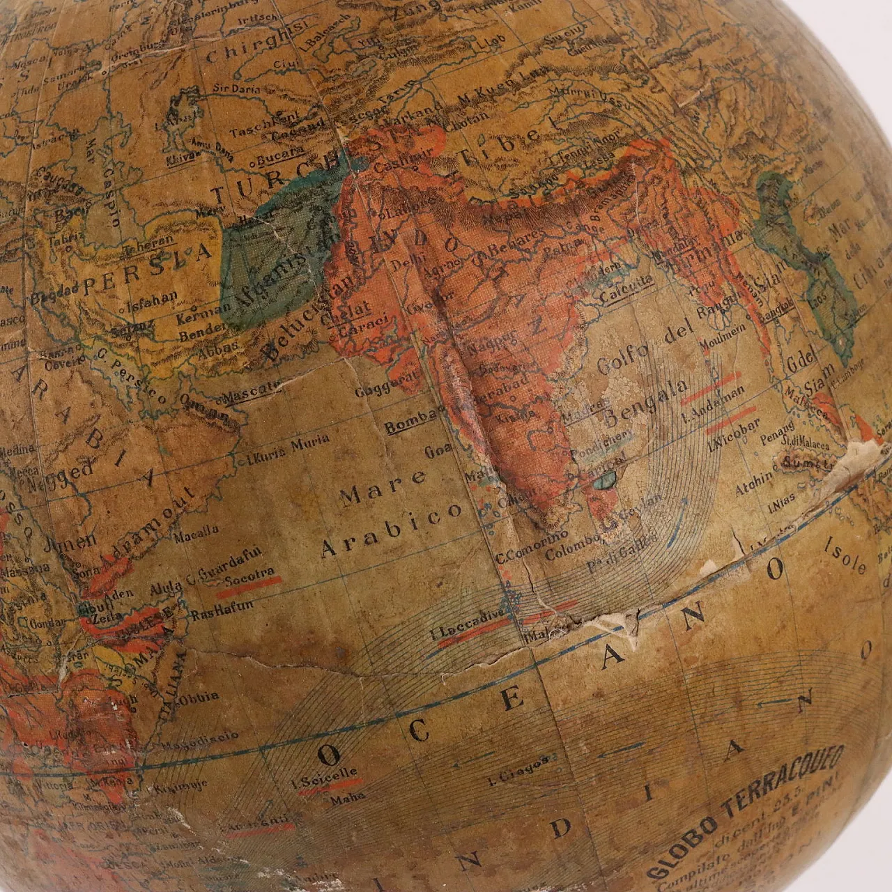 Globo Terracqueo G. Gussoni E. Pini Milano, primo '900 7