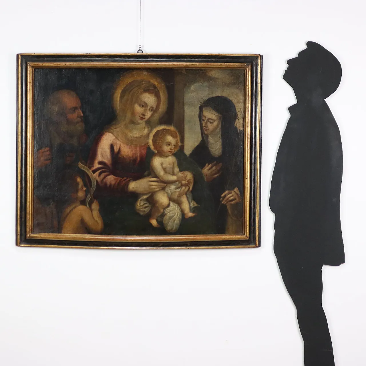 Sacra Famiglia con Santi, olio su tela, '600 2
