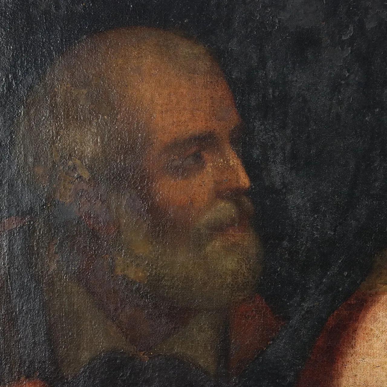 Sacra Famiglia con Santi, olio su tela, '600 7