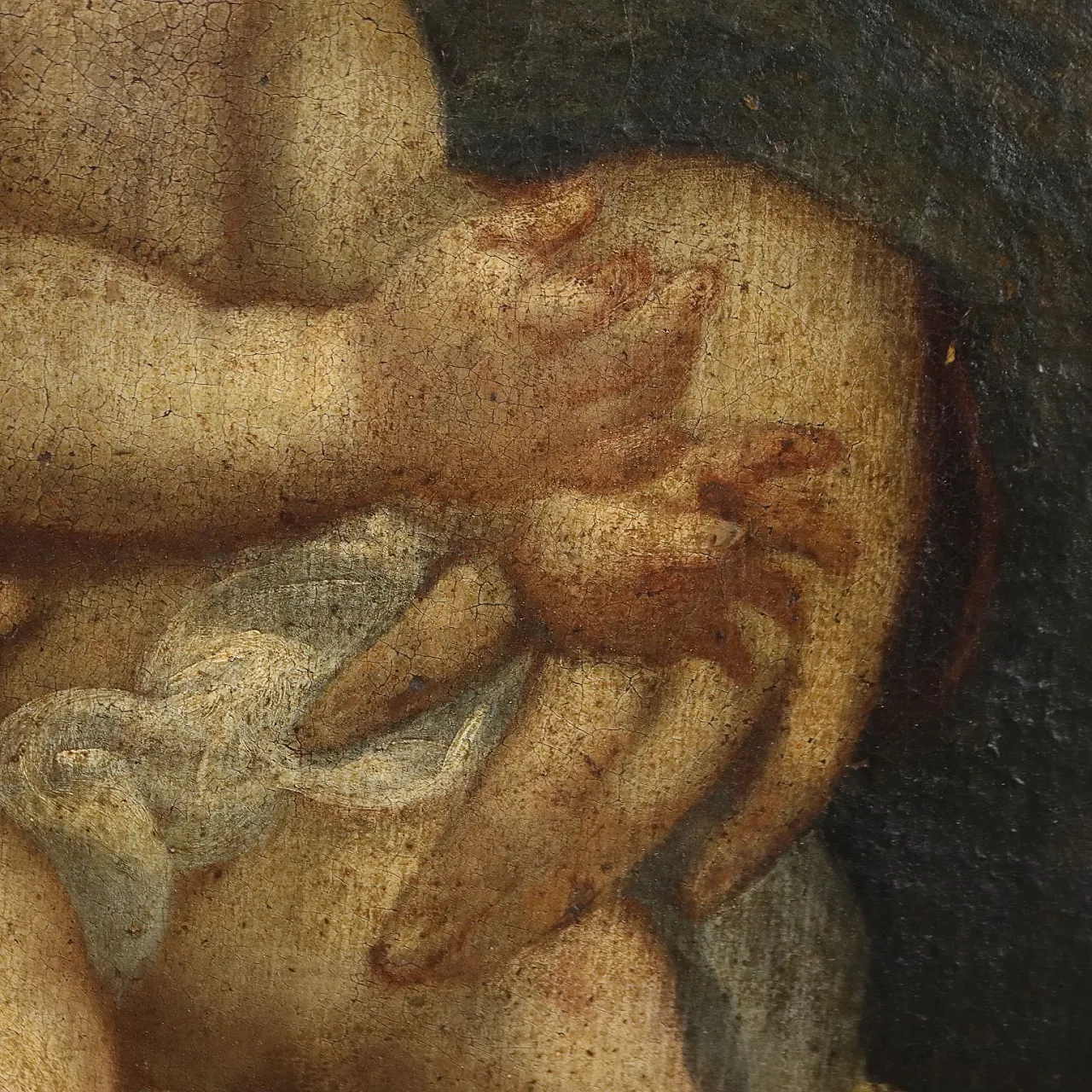 Sacra Famiglia con Santi, olio su tela, '600 8