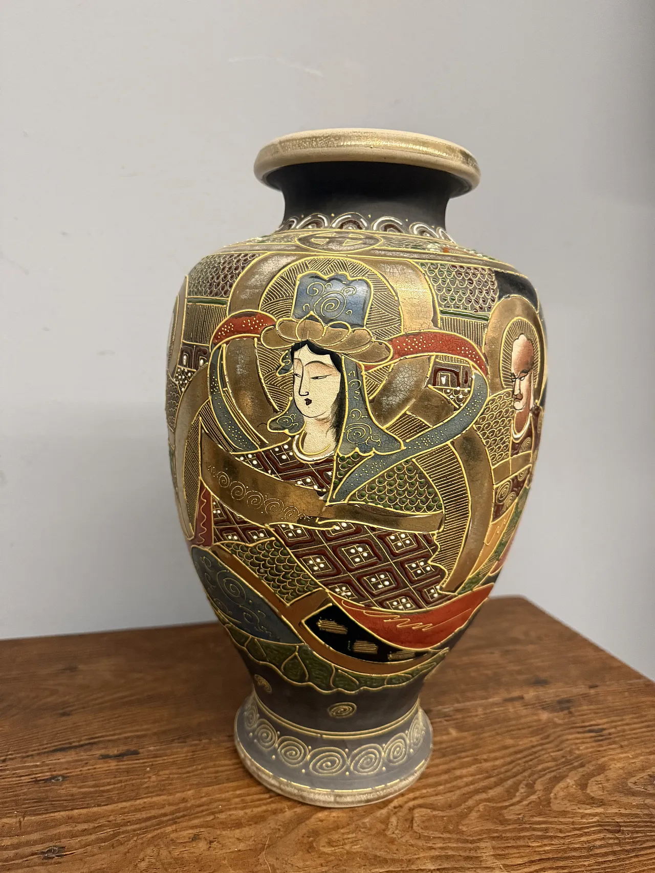 Vaso Giappone Satsumacon personaggi,  '900 2