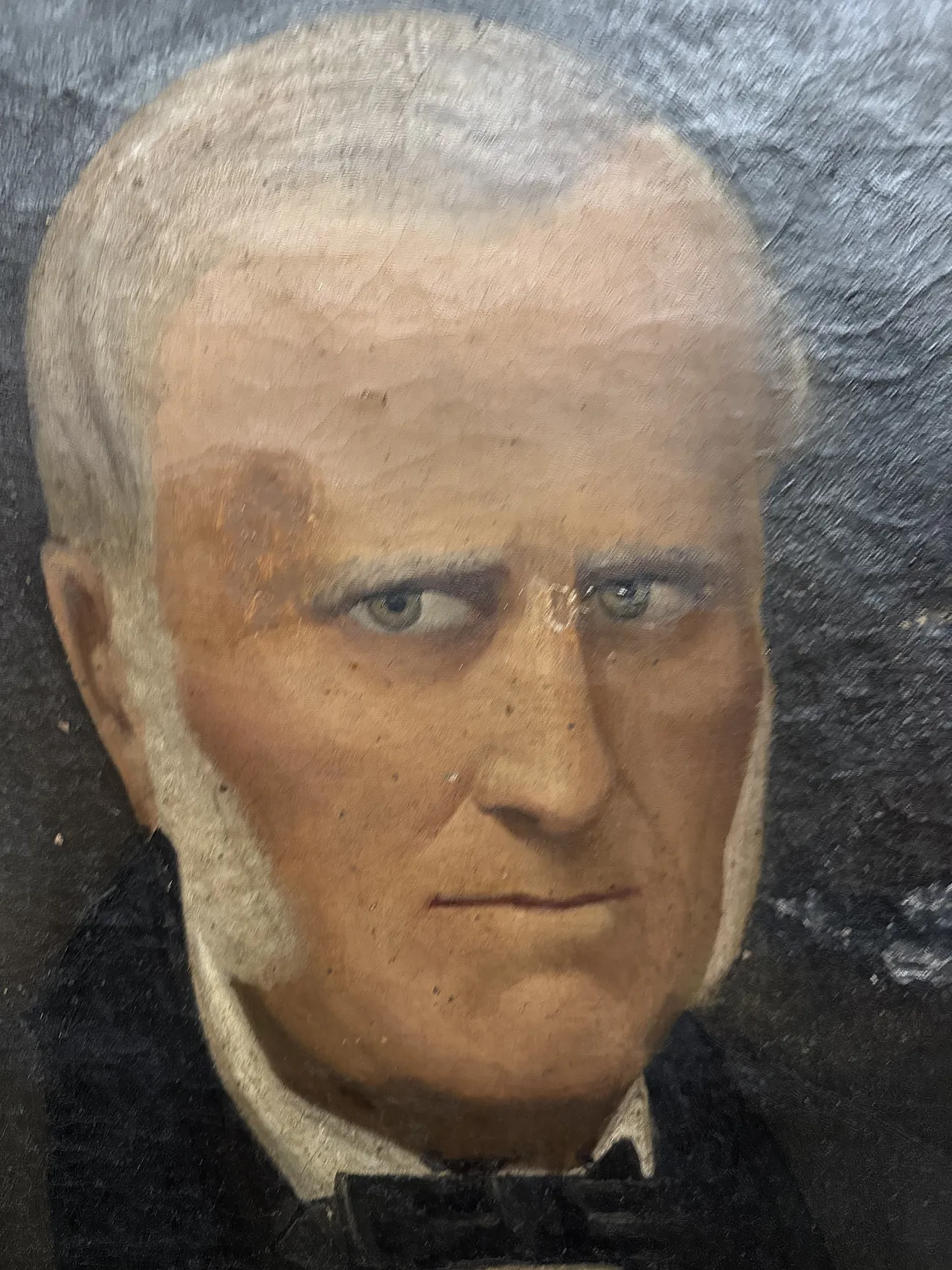 Dipinto olio su tela con personaggio nobile, '800 4