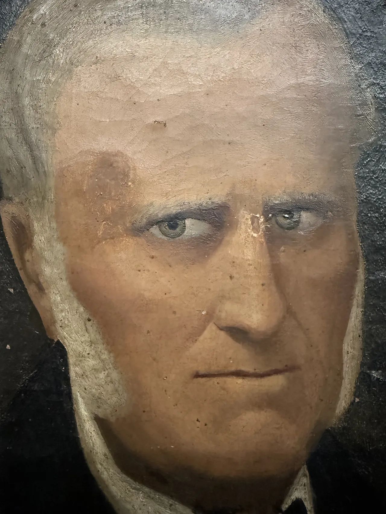 Dipinto olio su tela con personaggio nobile, '800 5