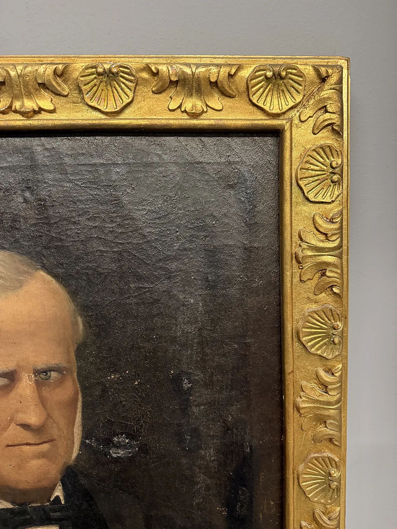 Dipinto olio su tela con personaggio nobile, '800 10