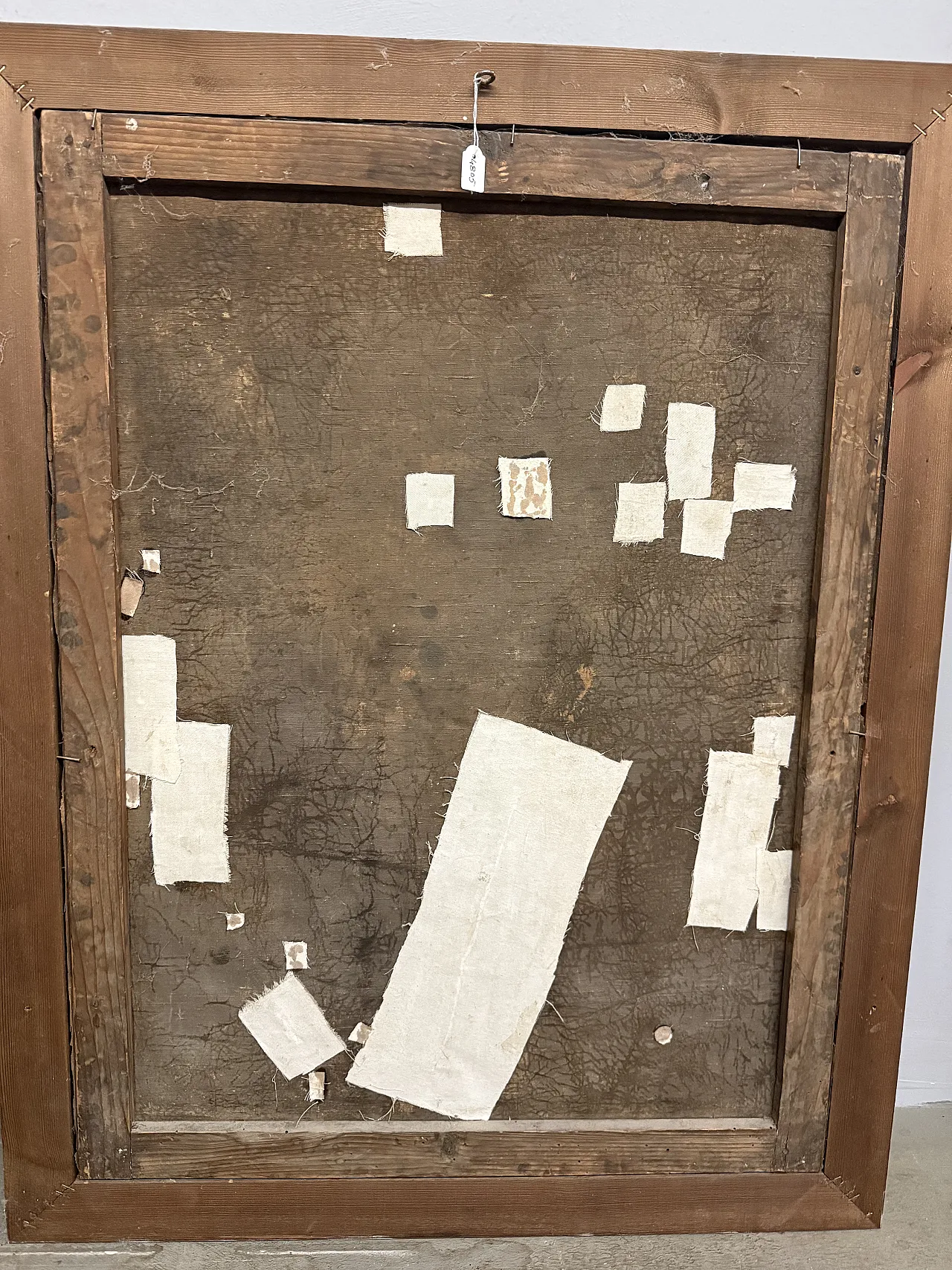 Dipinto olio su tela con personaggio nobile, '800 11