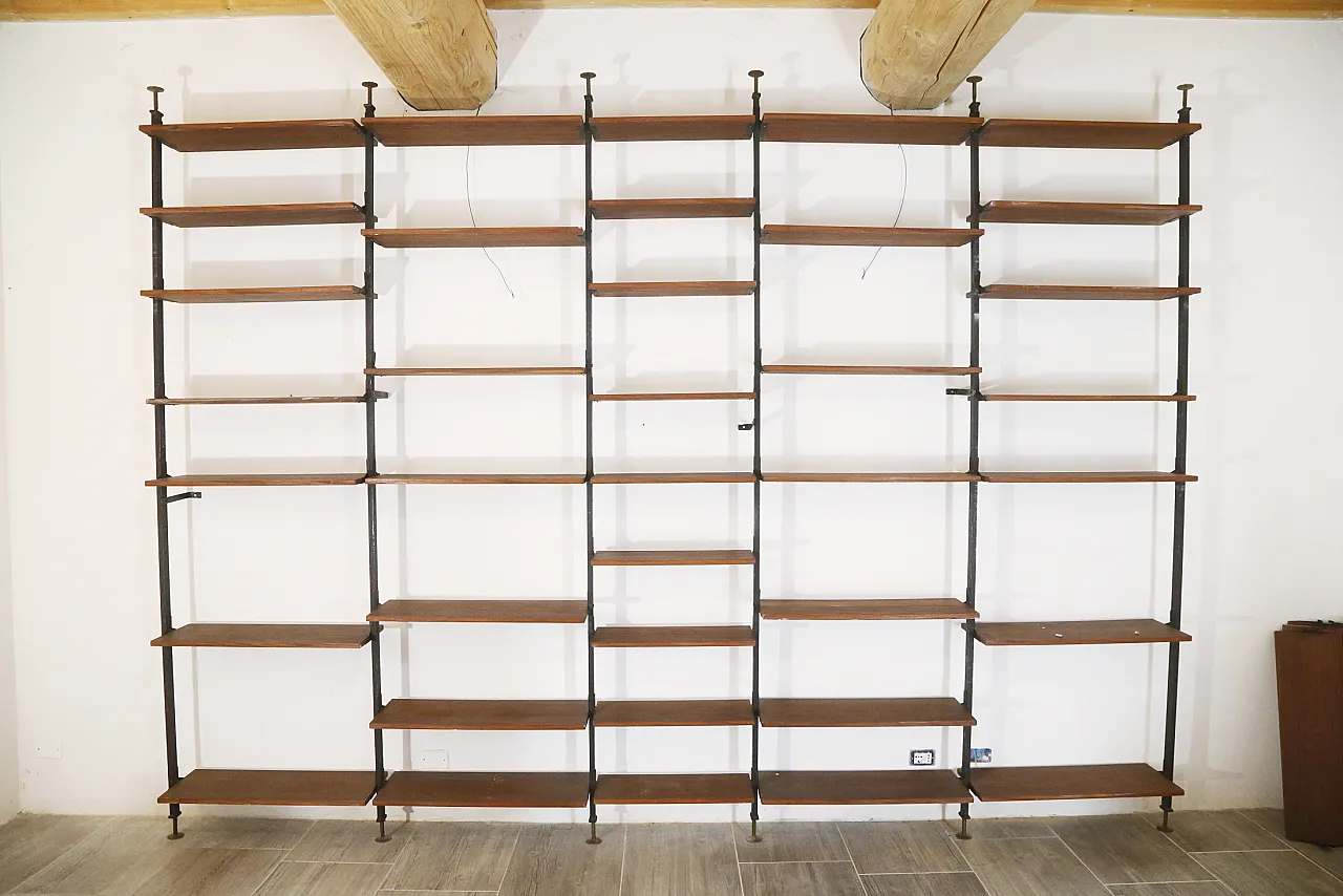 Libreria in mogano, anni '70 5