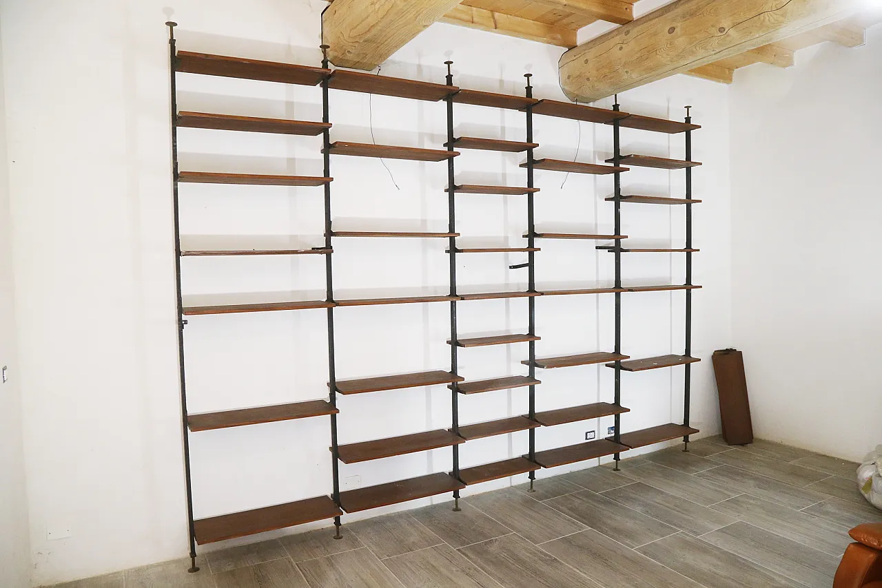 Libreria in mogano, anni '70 6