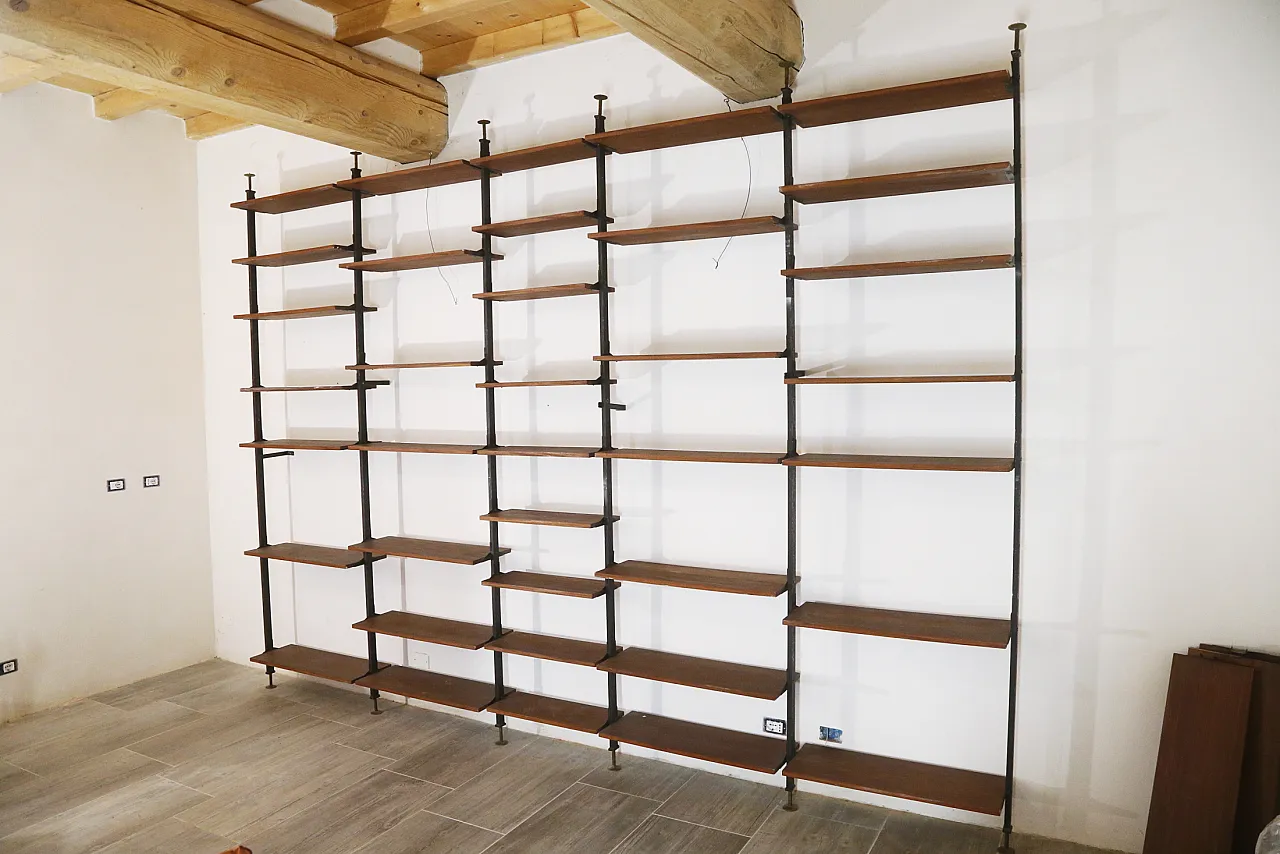 Libreria in mogano, anni '70 7