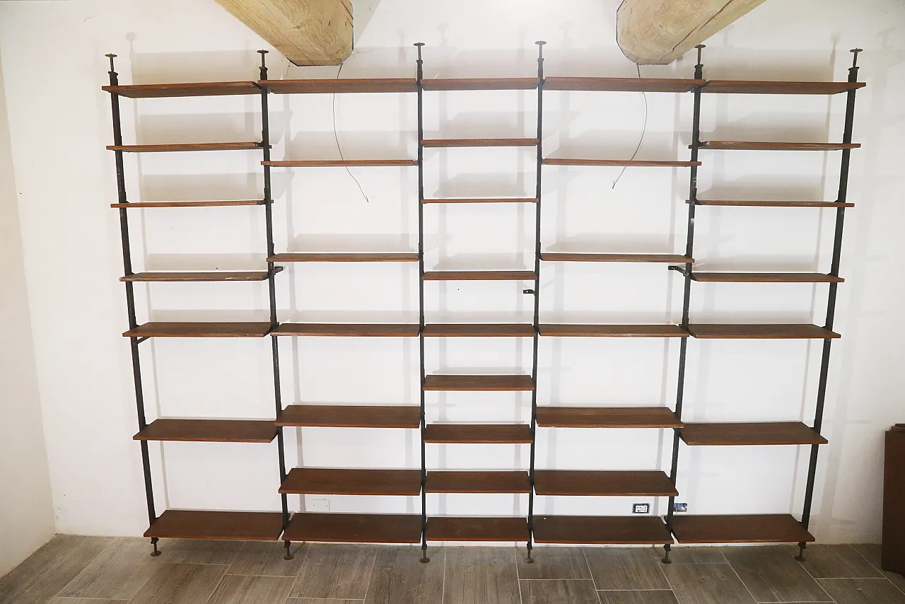 Libreria in mogano, anni '70 8