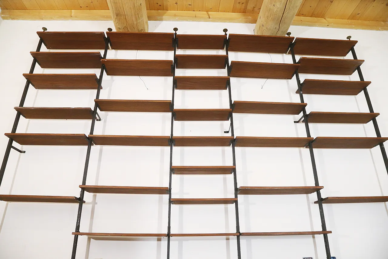 Libreria in mogano, anni '70 9