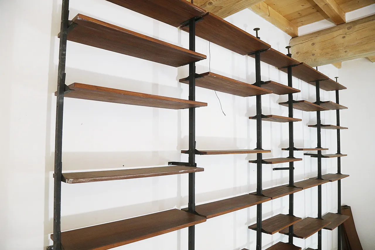 Libreria in mogano, anni '70 11