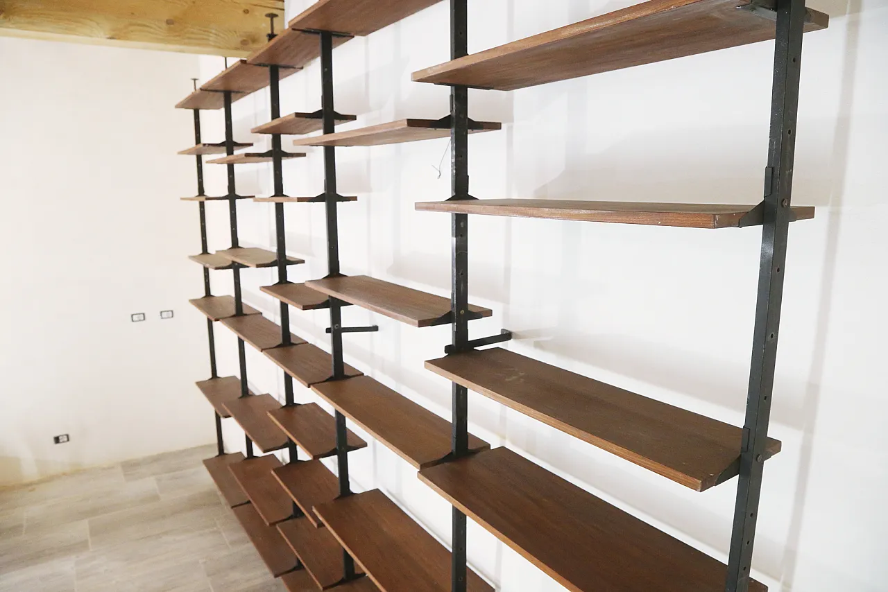 Libreria in mogano, anni '70 12