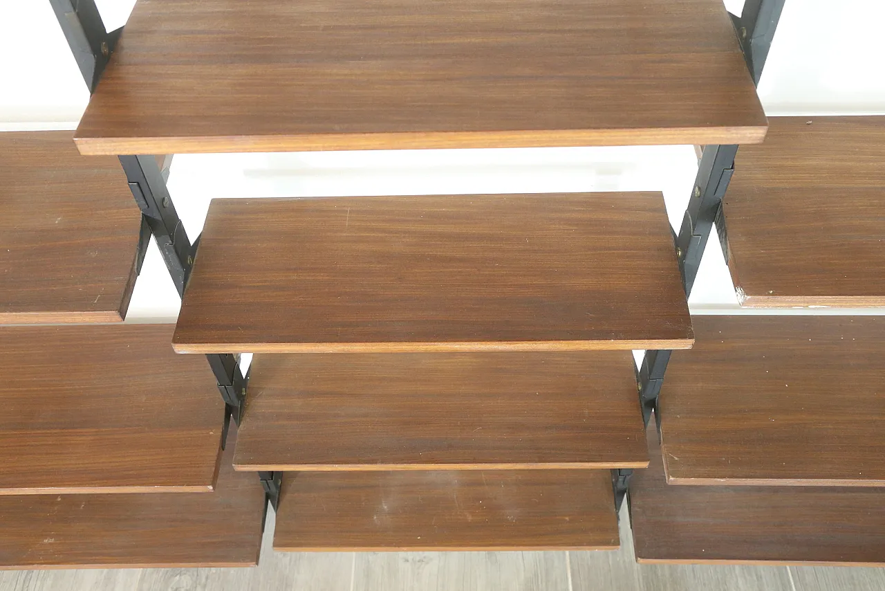 Libreria in mogano, anni '70 16