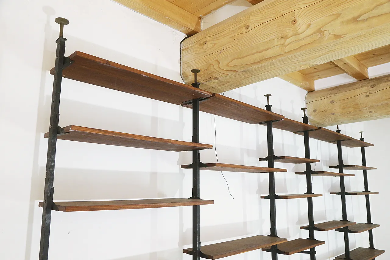 Libreria in mogano, anni '70 19