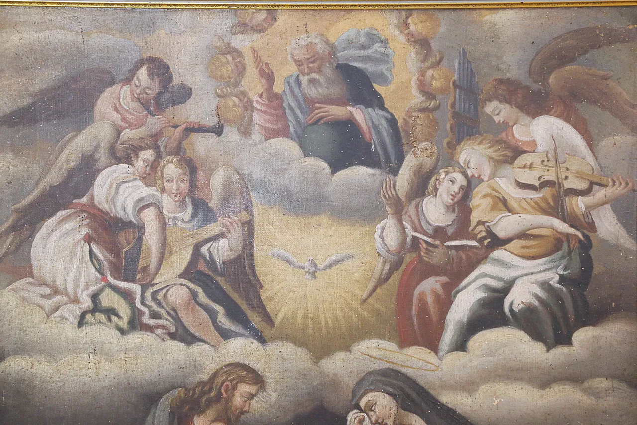 Death of Saint Joseph, Baroque oil on canvas painting, 17th century 6