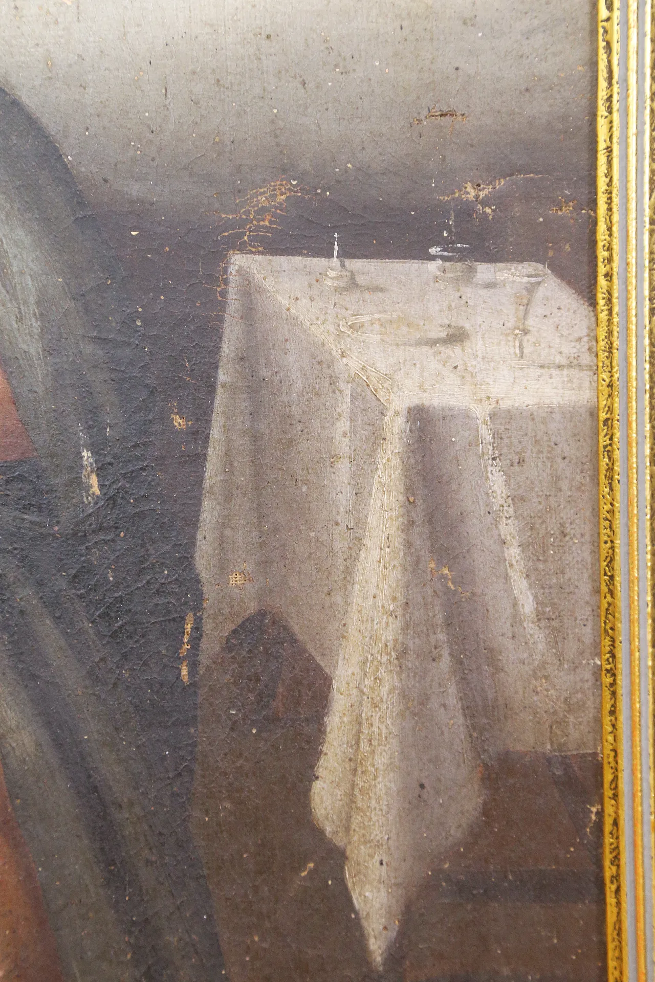 Death of Saint Joseph, Baroque oil on canvas painting, 17th century 19