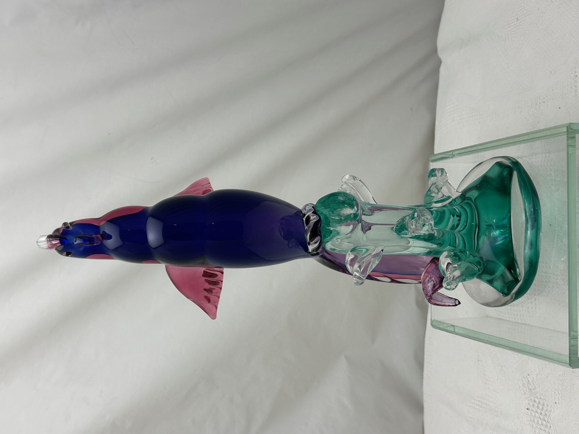Parrot sculpture by Archimede Seguso in Murano glass, 70s | intOndo