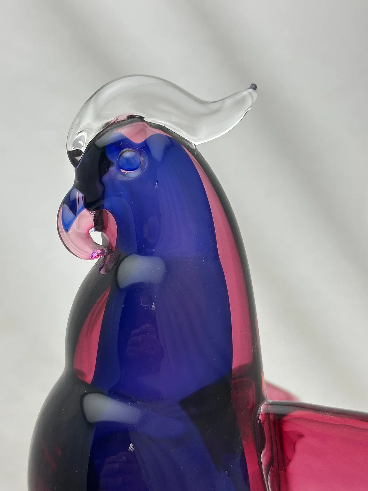 Scultura pappagallo di Archimede Seguso in vetro di Murano, anni '70 5