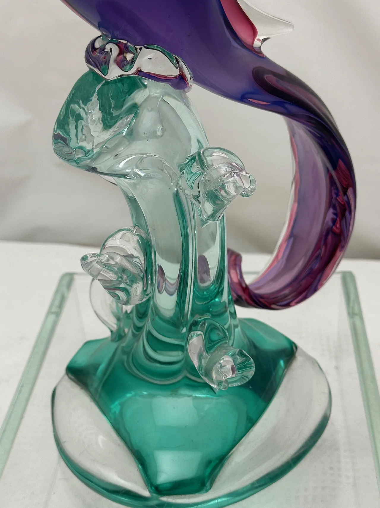 Scultura pappagallo di Archimede Seguso in vetro di Murano, anni '70 6