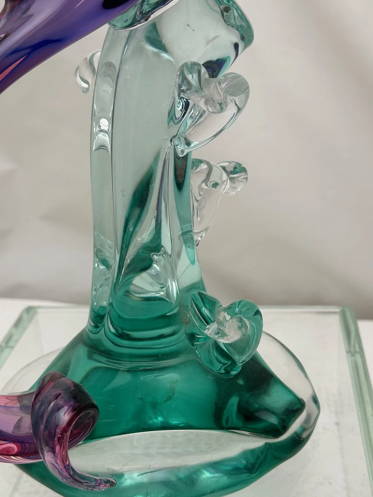 Scultura pappagallo di Archimede Seguso in vetro di Murano, anni '70 11