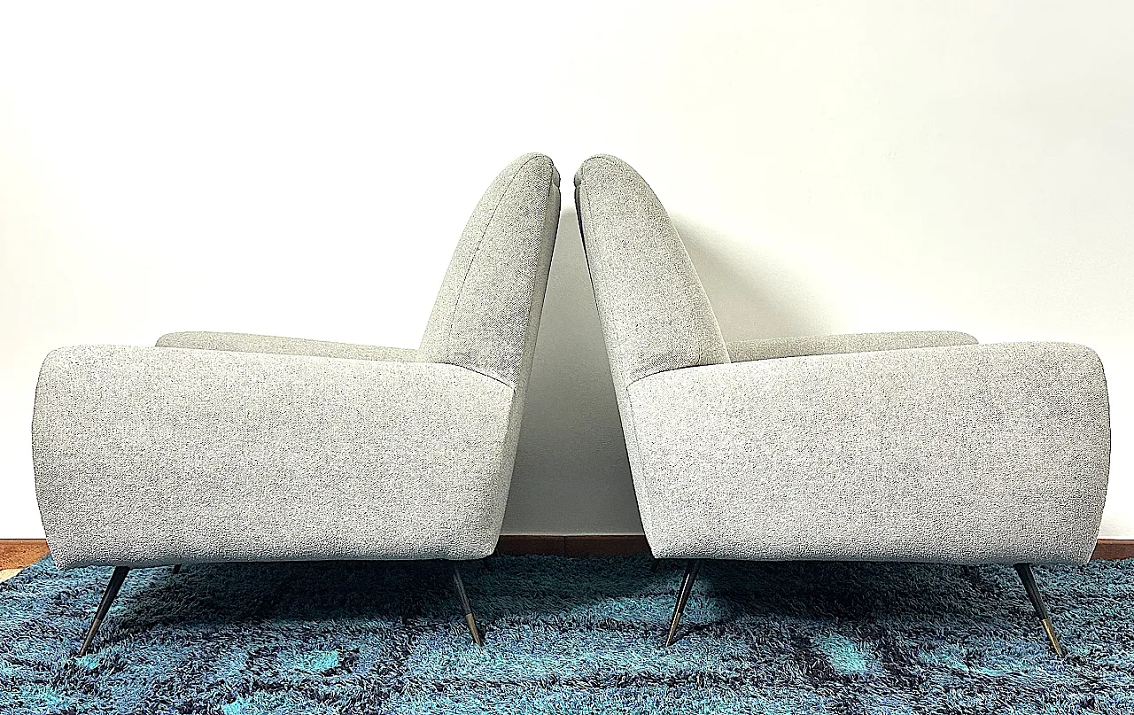 Coppia di Poltrone di Gigi Radice per Minotti, Anni '50 10