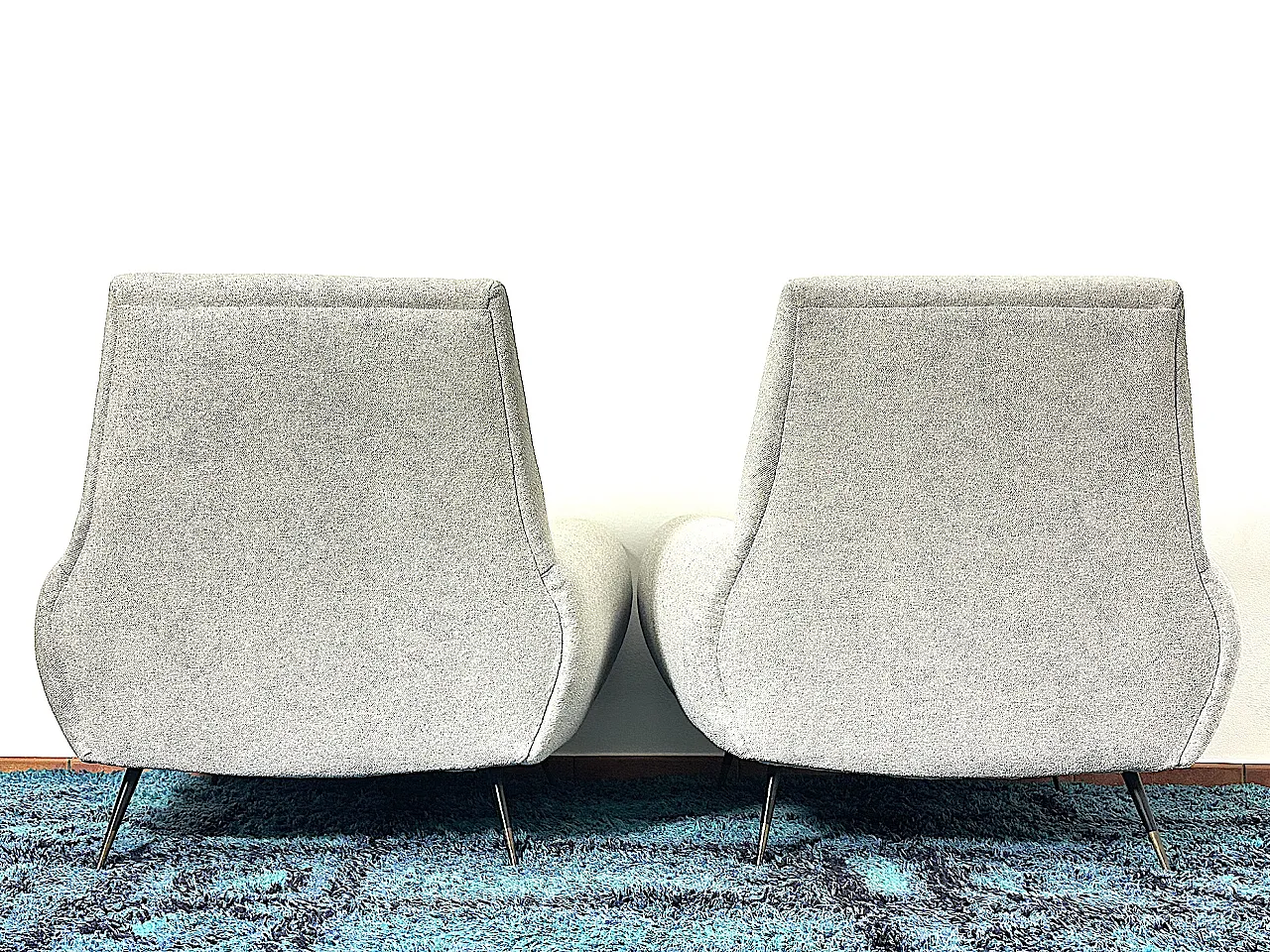 Coppia di Poltrone di Gigi Radice per Minotti, Anni '50 12
