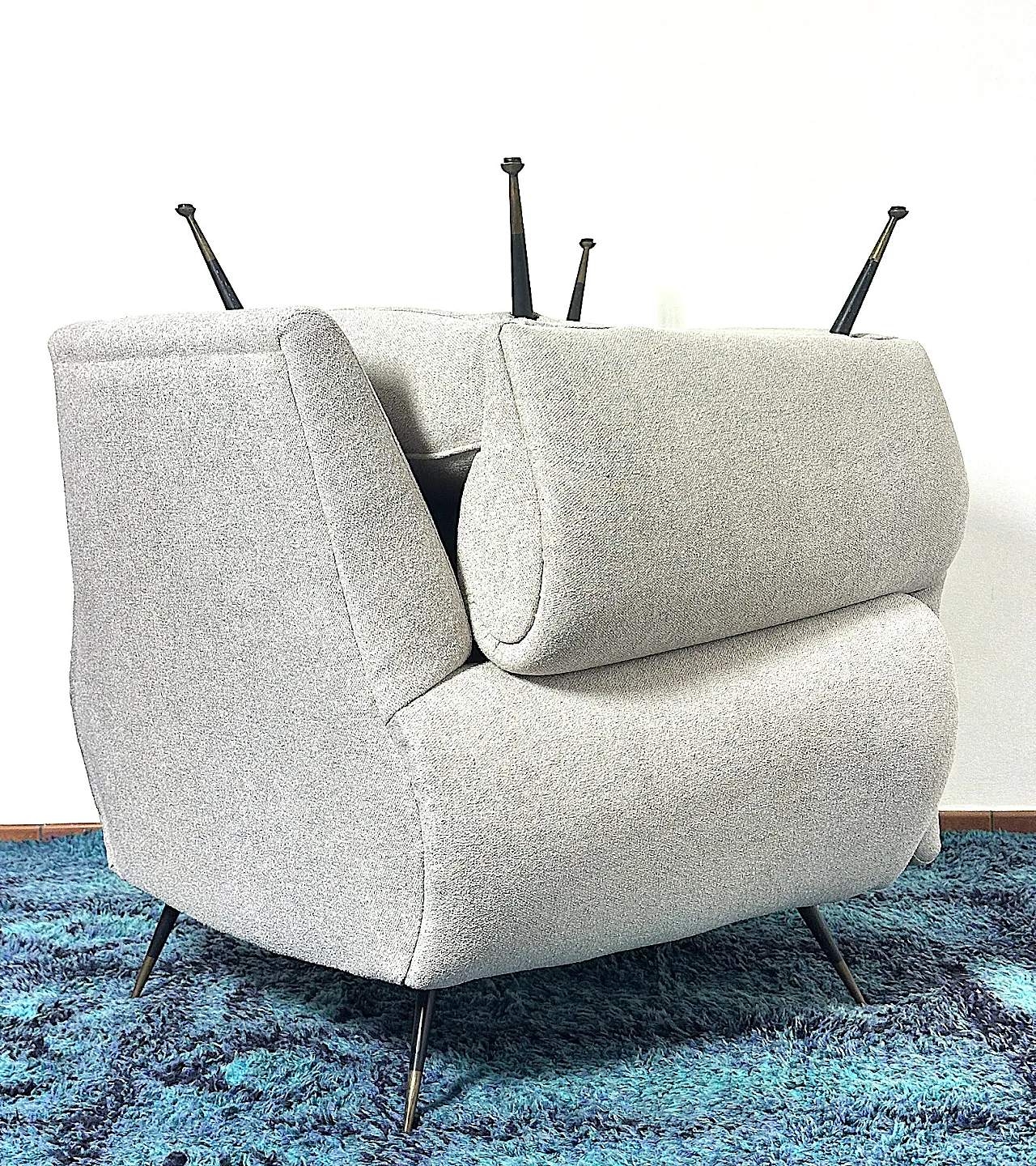 Coppia di Poltrone di Gigi Radice per Minotti, Anni '50 17