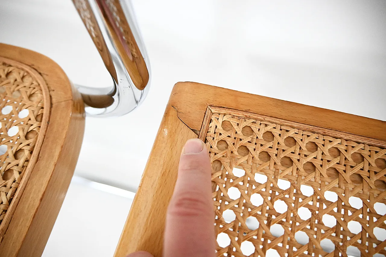 6 Sedie da pranzo stile B32 di Marcel Breuer, anni '90 9