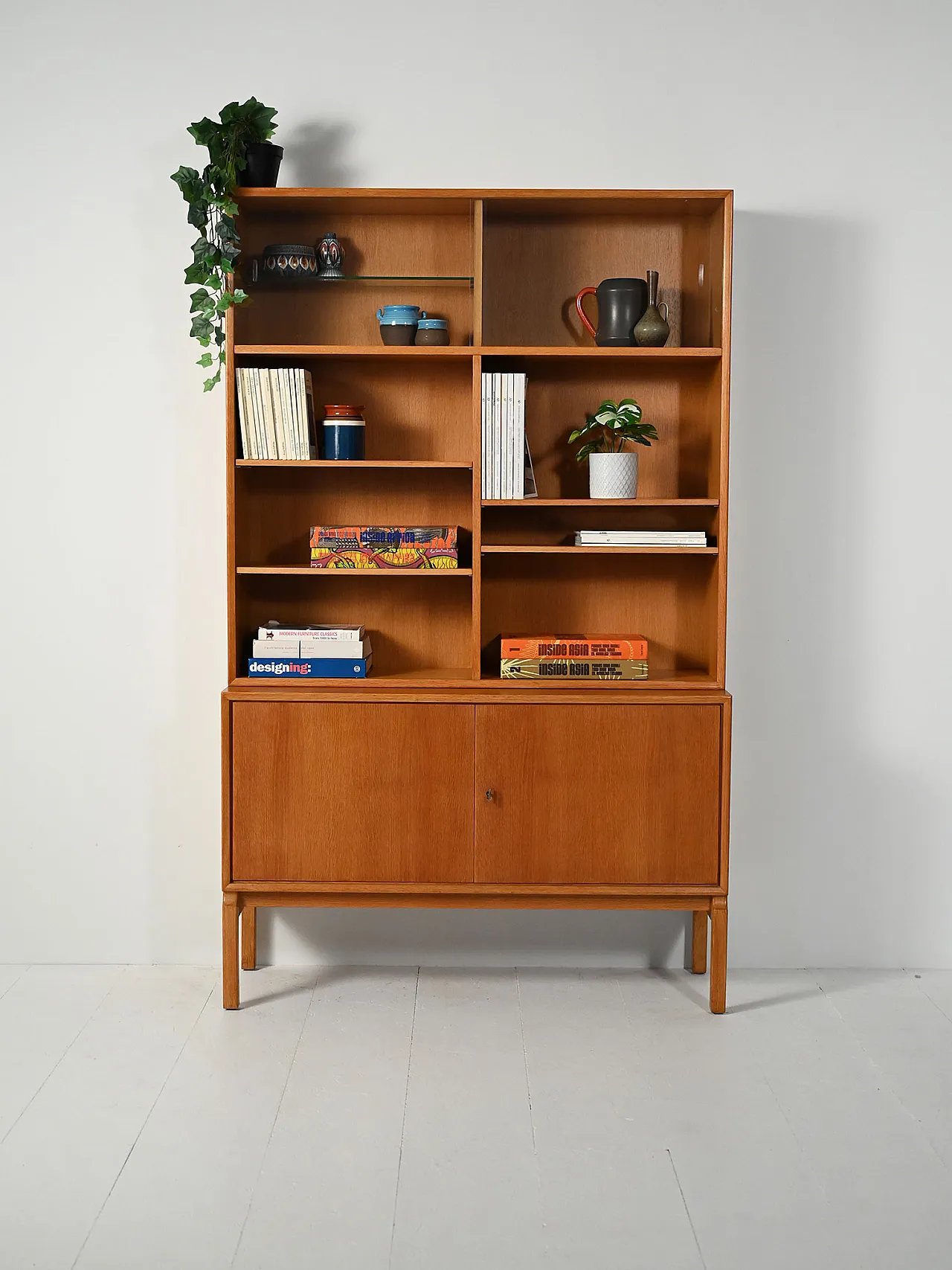 Bookcase with display cabinet by Marian Grabinsky for IKEA 1
