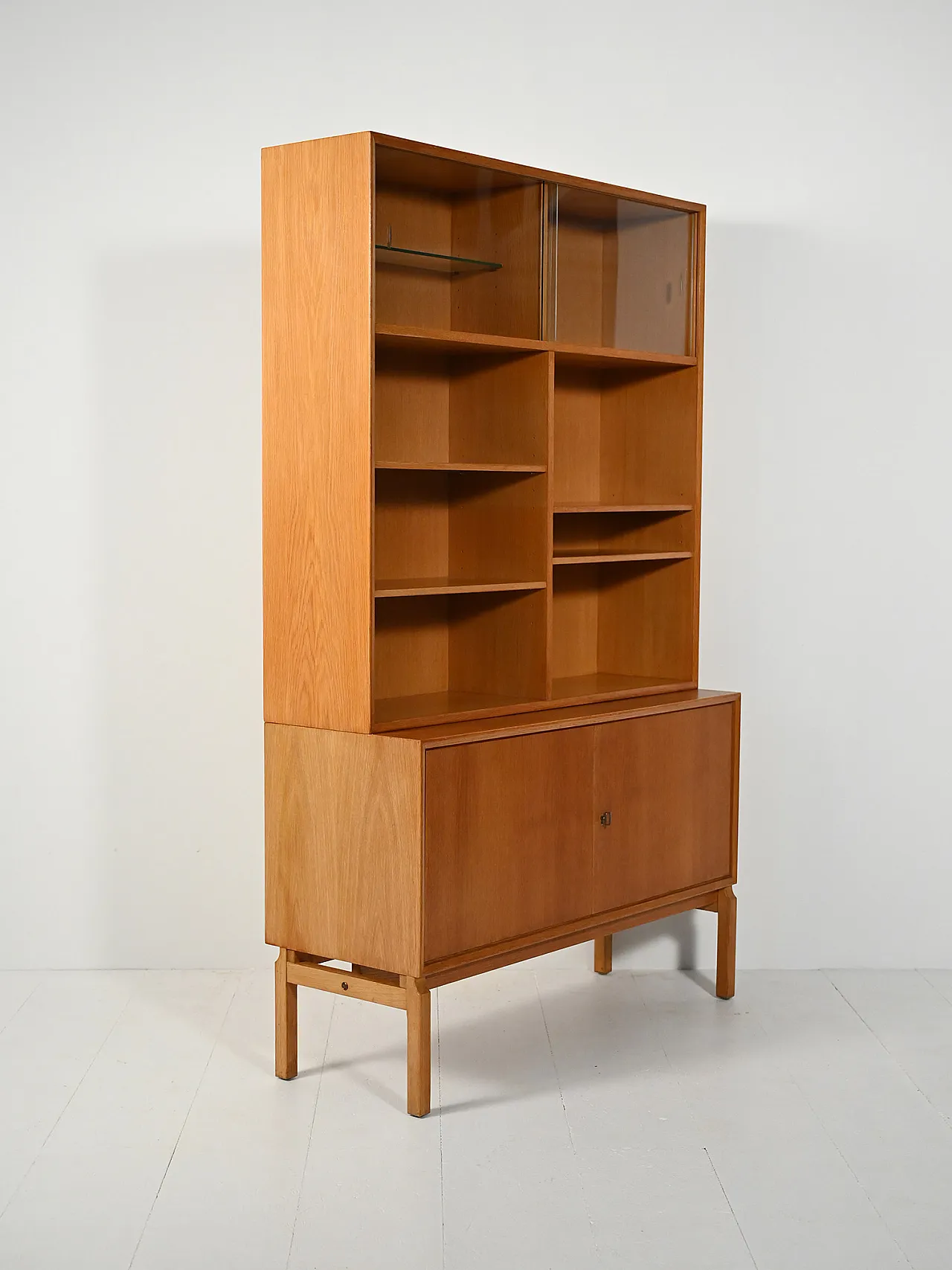 Bookcase with display cabinet by Marian Grabinsky for IKEA 4