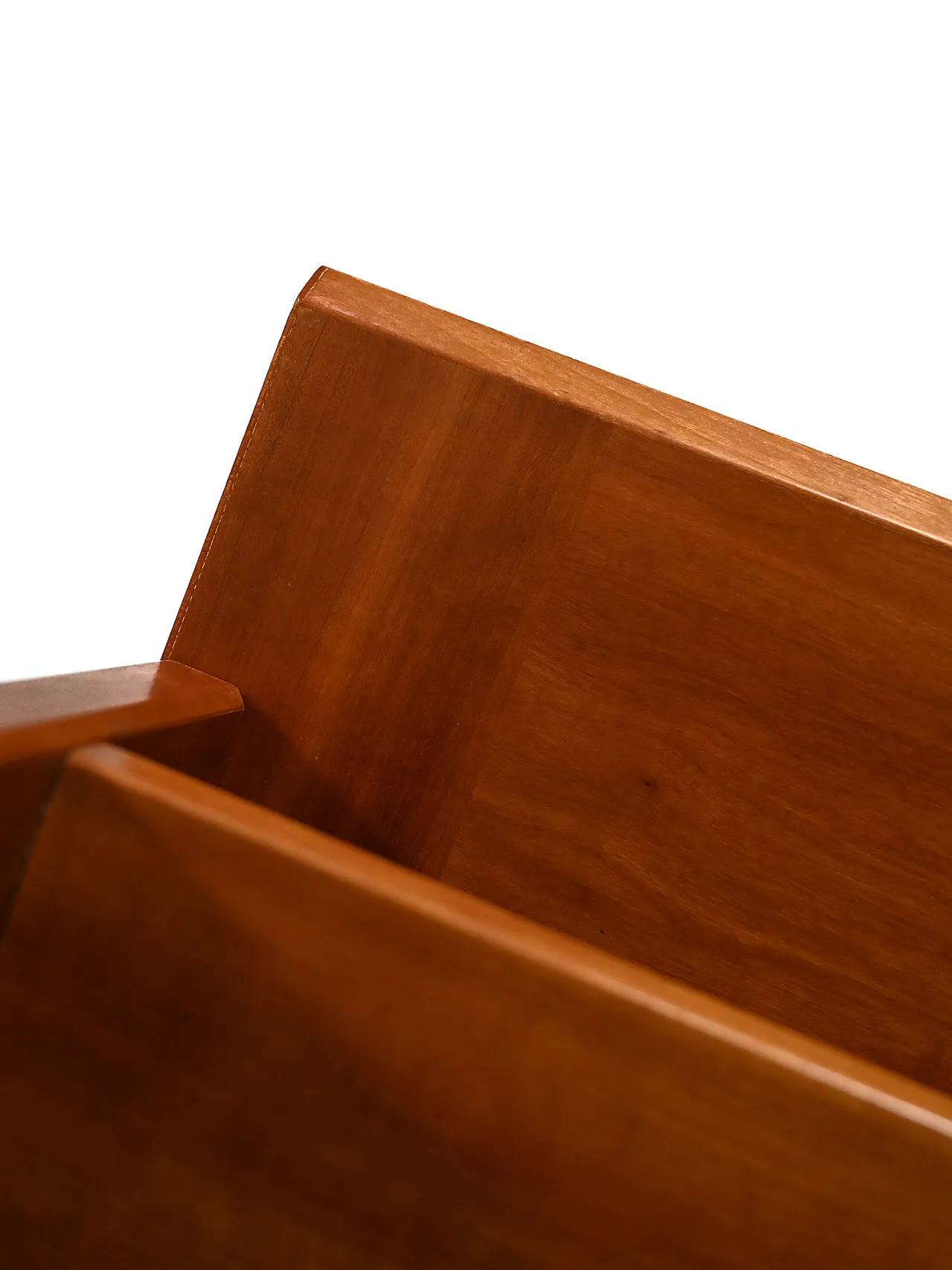 Scandinavian bookcase with sideboard and exposed shelves, 1940s/50s 10