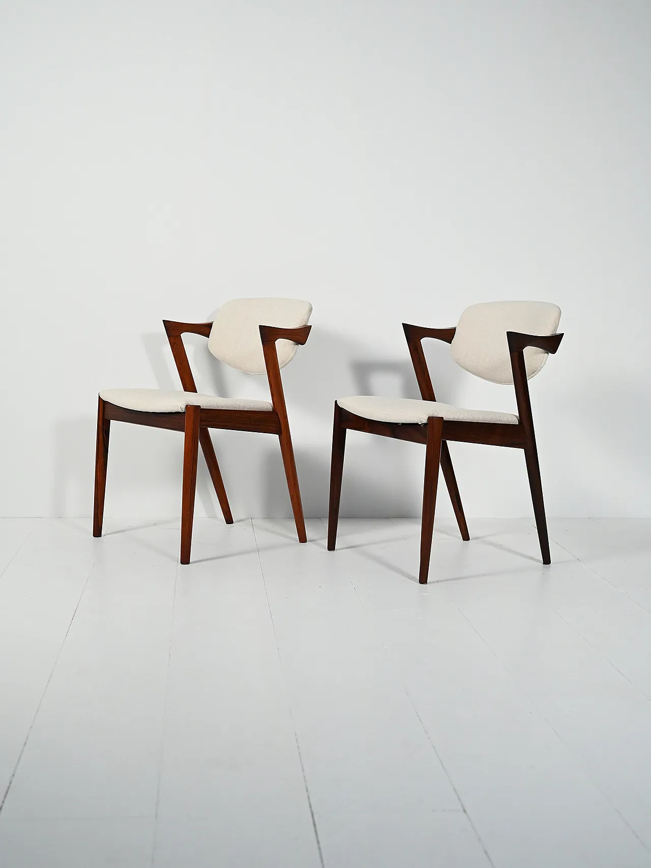 Pair of model 42 chairs by Kai Kristiansen, 50s 2