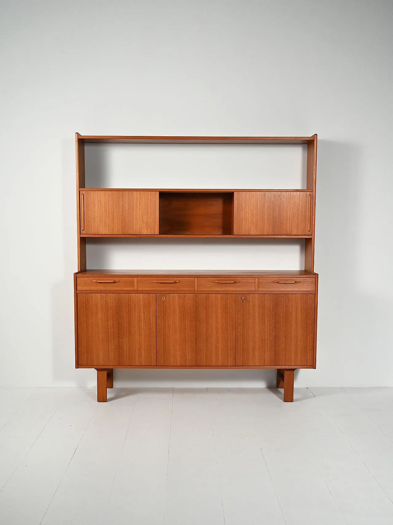 Sideboard with teak bookcase, 1960s 2