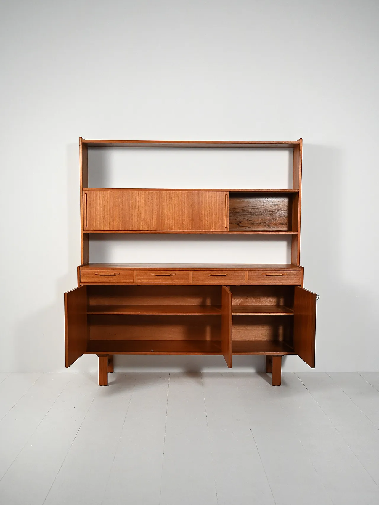 Sideboard with teak bookcase, 1960s 4