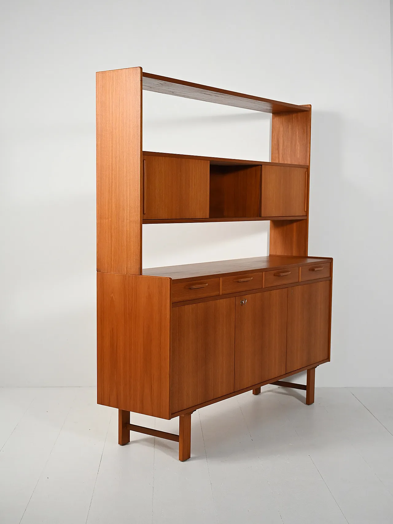 Sideboard with teak bookcase, 1960s 5