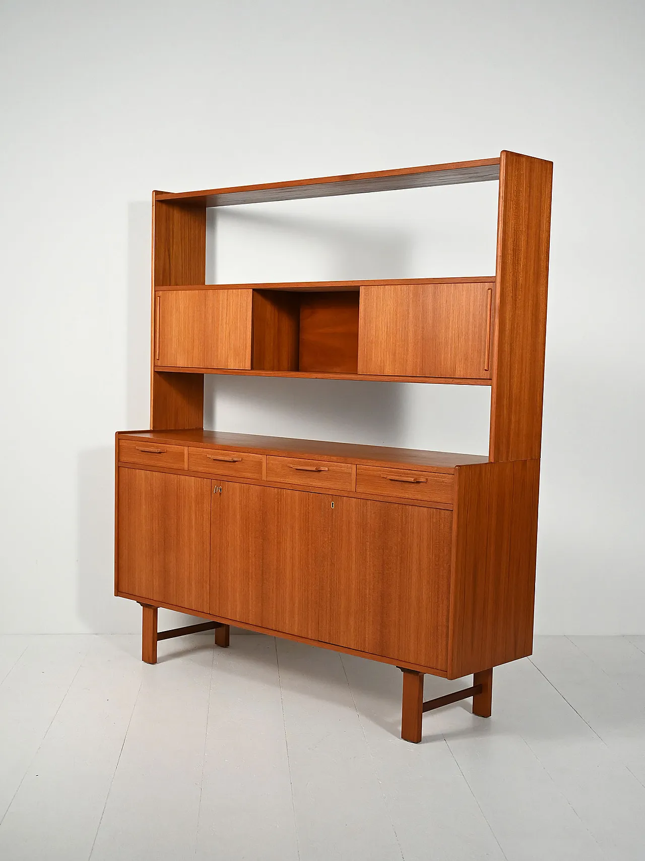 Sideboard with teak bookcase, 1960s 6