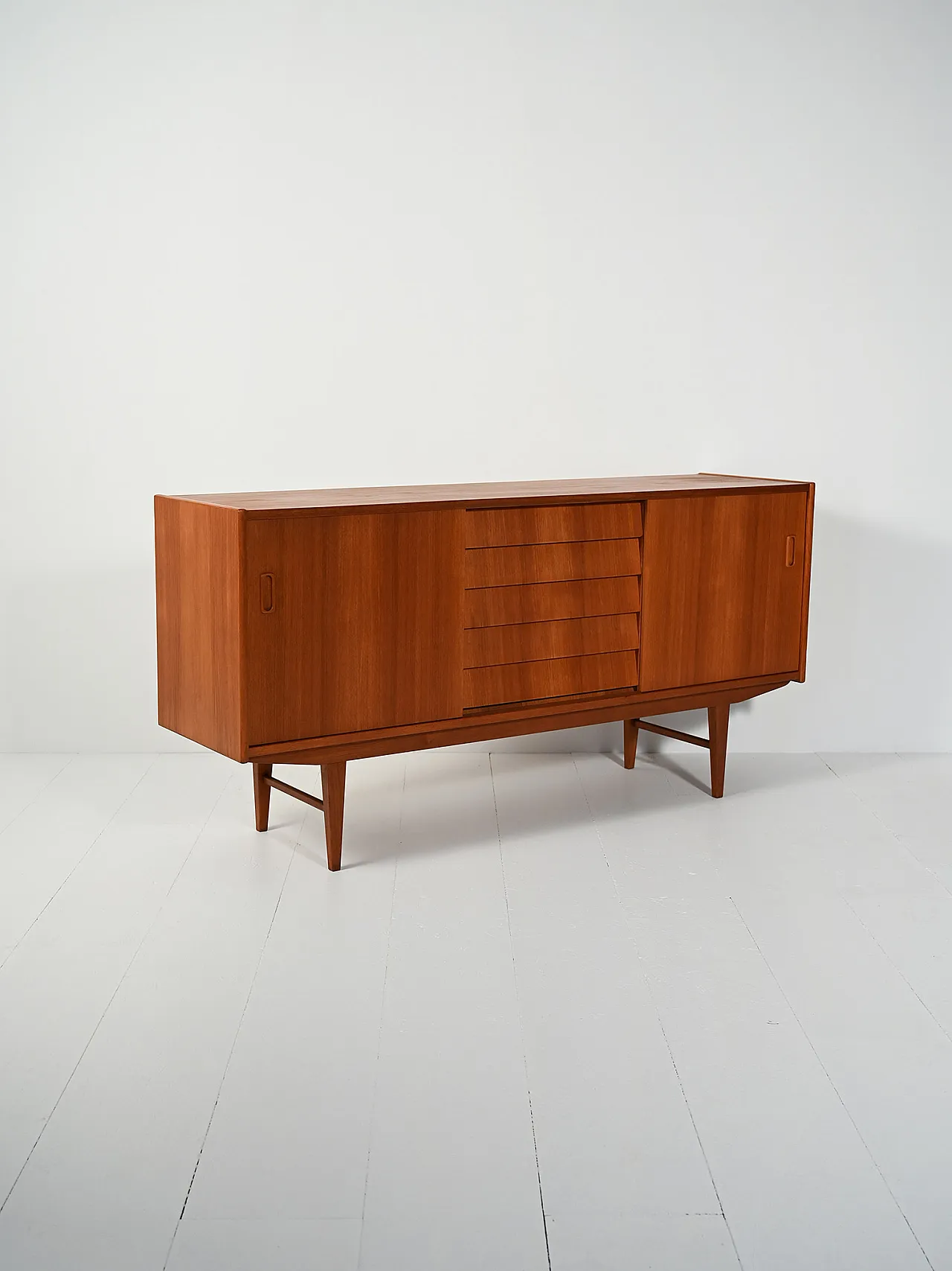 Scandinavian sideboard with tin drawers from the 50s/60s 5