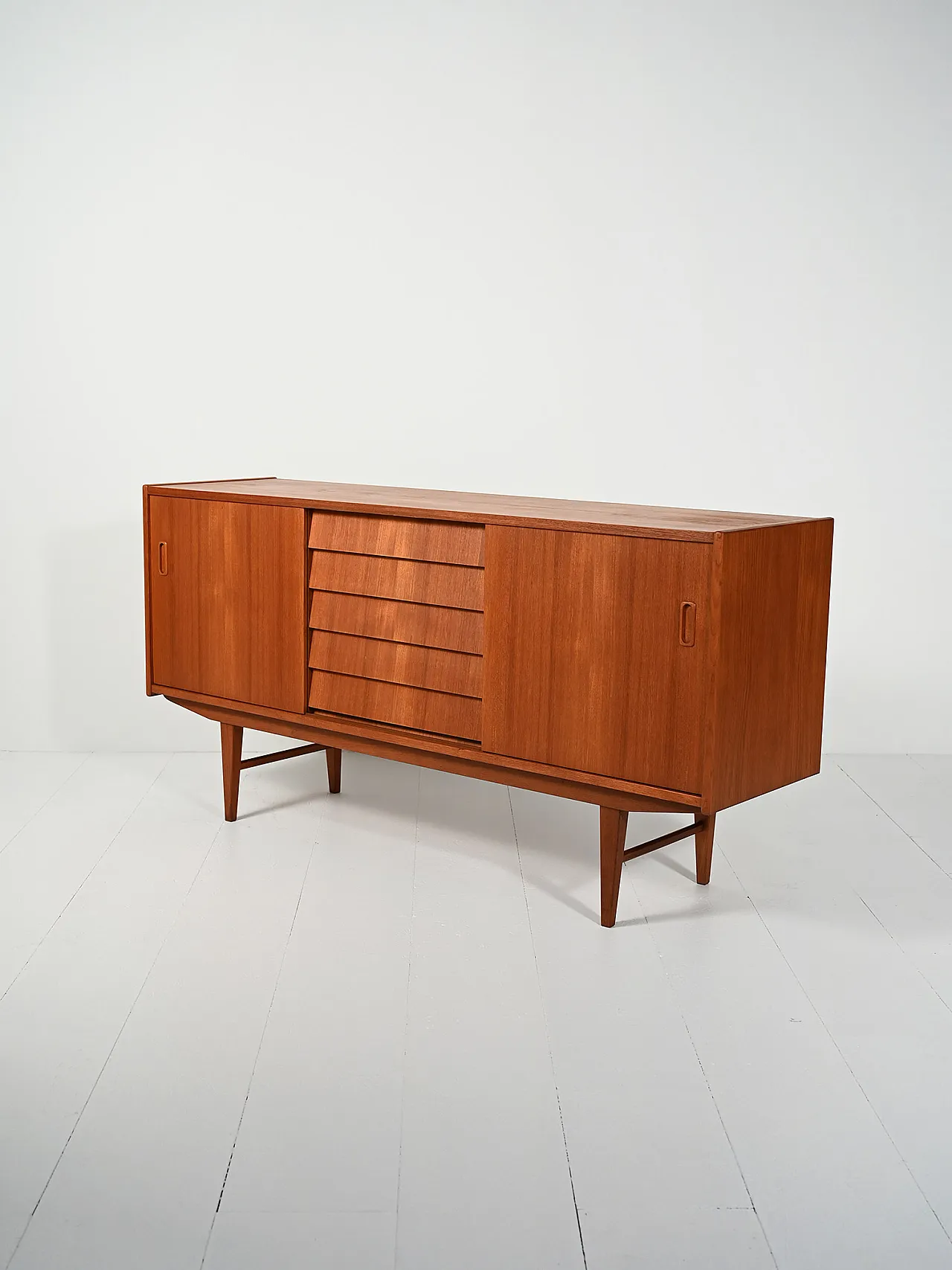 Scandinavian sideboard with tin drawers from the 50s/60s 6