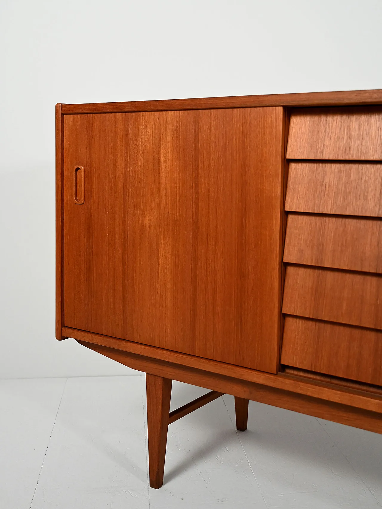 Scandinavian sideboard with tin drawers from the 50s/60s 7