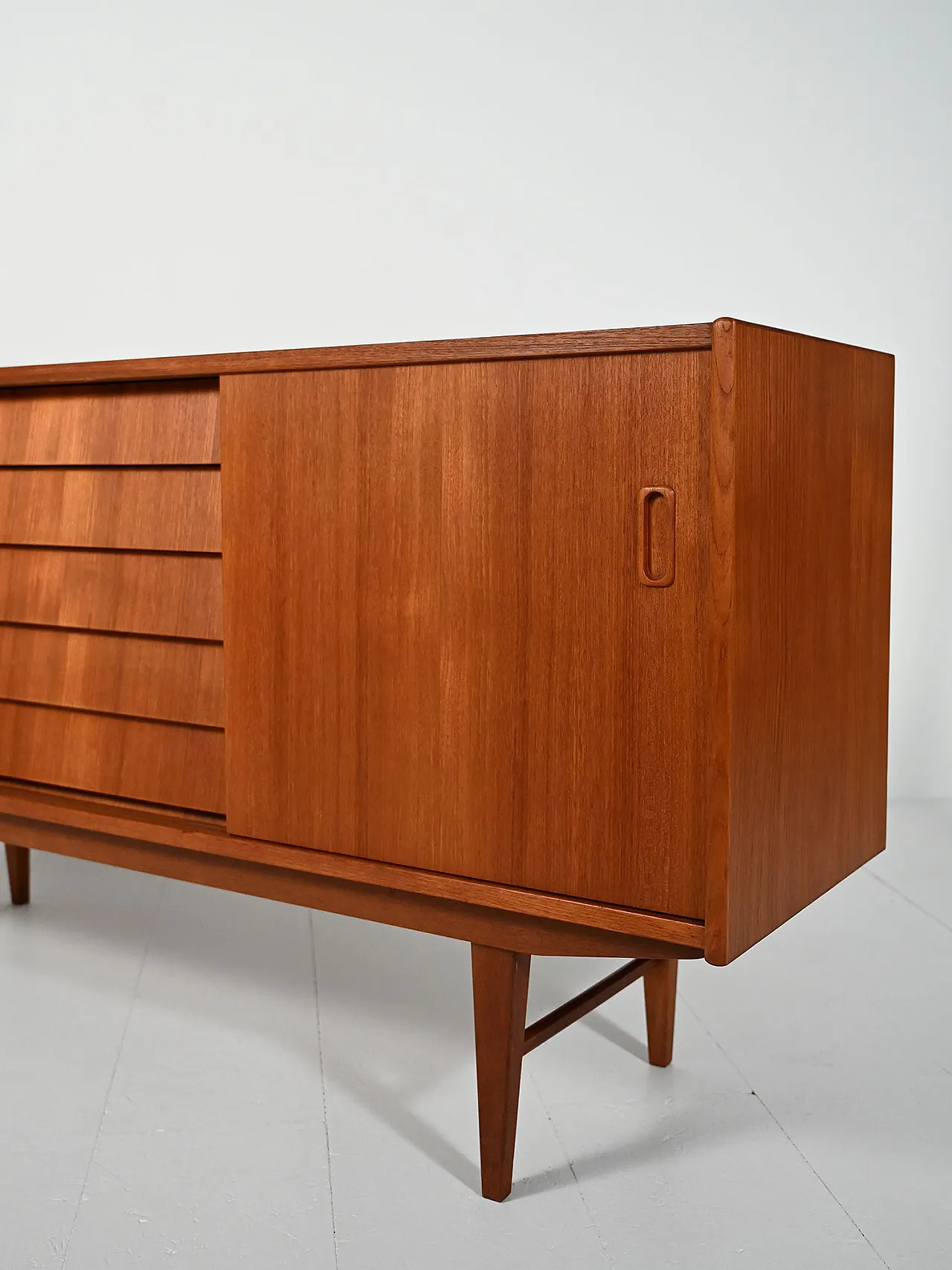 Scandinavian sideboard with tin drawers from the 50s/60s 8