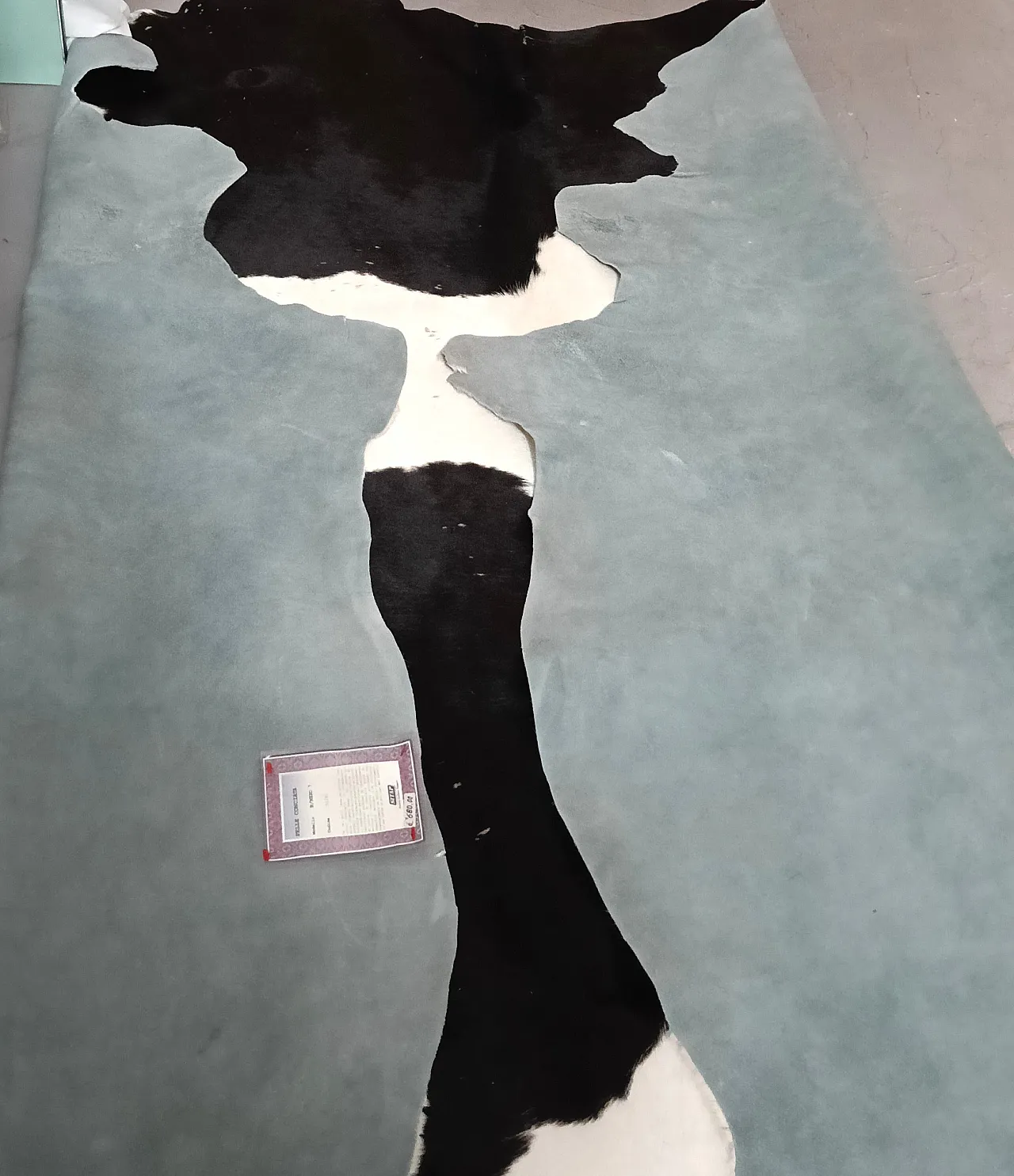 Vachetta leather carpet, 70s 3